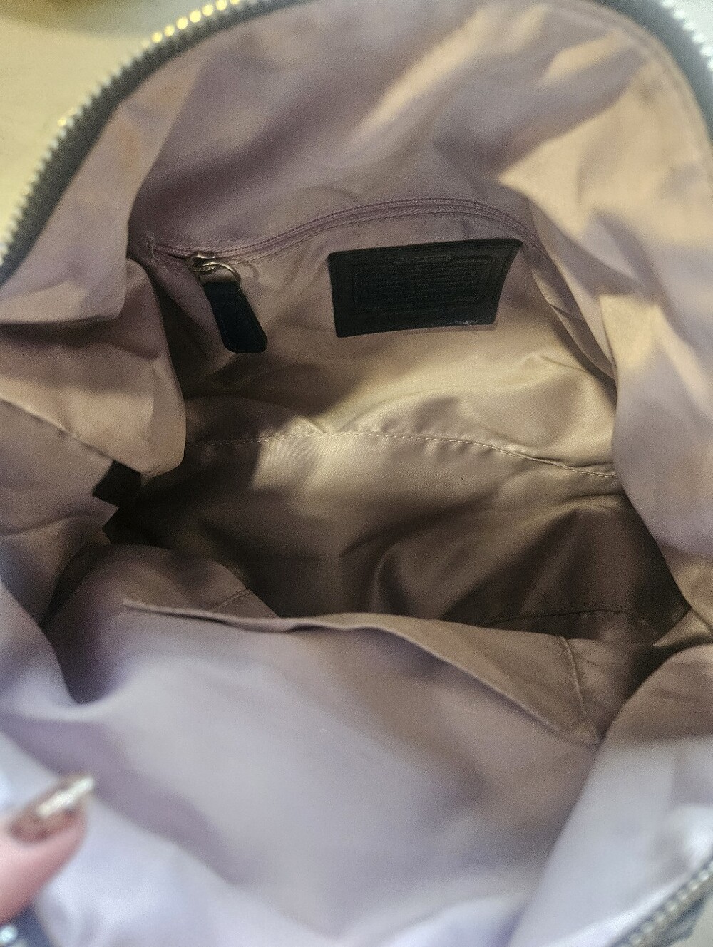 Coach Patent Blue Liquid Leather Satchel Bag - Picture 13 of 13